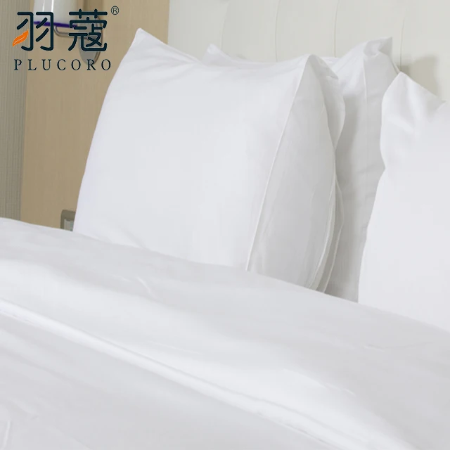 60s Egyptian Cotton 5 Star Hilton Hotel Bedding 4pcs White Bed Sheets