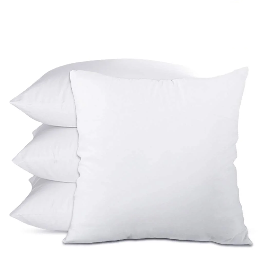 Wholesale Canvas White Blank Sublimation Throw Pillow Case 14x14 Inch