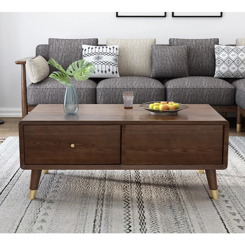 product-BoomDear Wood-Bar Wood French Solid Modern Tables 2019 Home Furniture Round Brown Square Woo-2