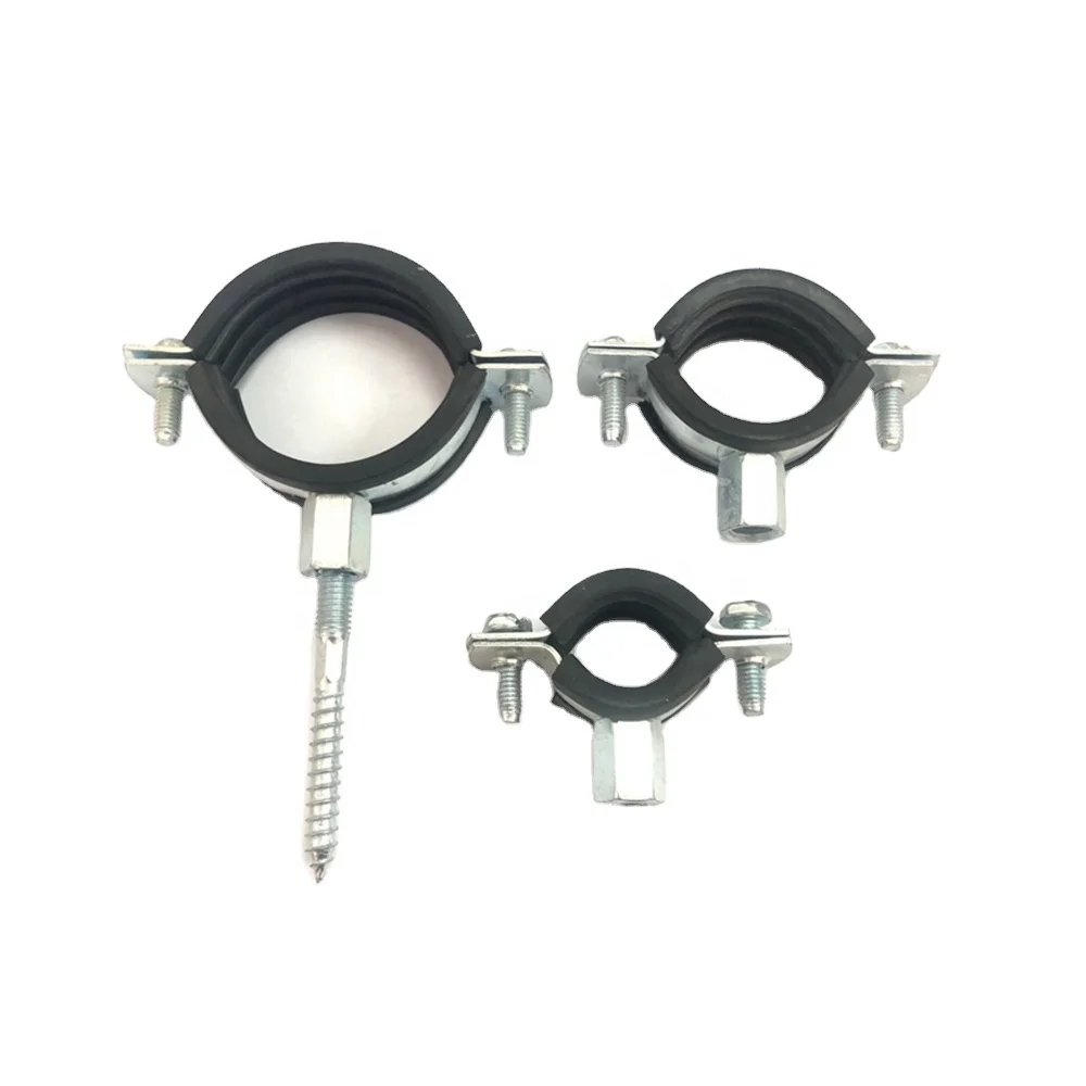 
Heavy industry 1.2mm 1.5mm pipe clamps with nuts and dowel screws hanging tube clamp 