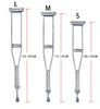 Thickened stainless steel axillary crutches with double crutches adjusting high skid-resistant crutches for the elderly, walking