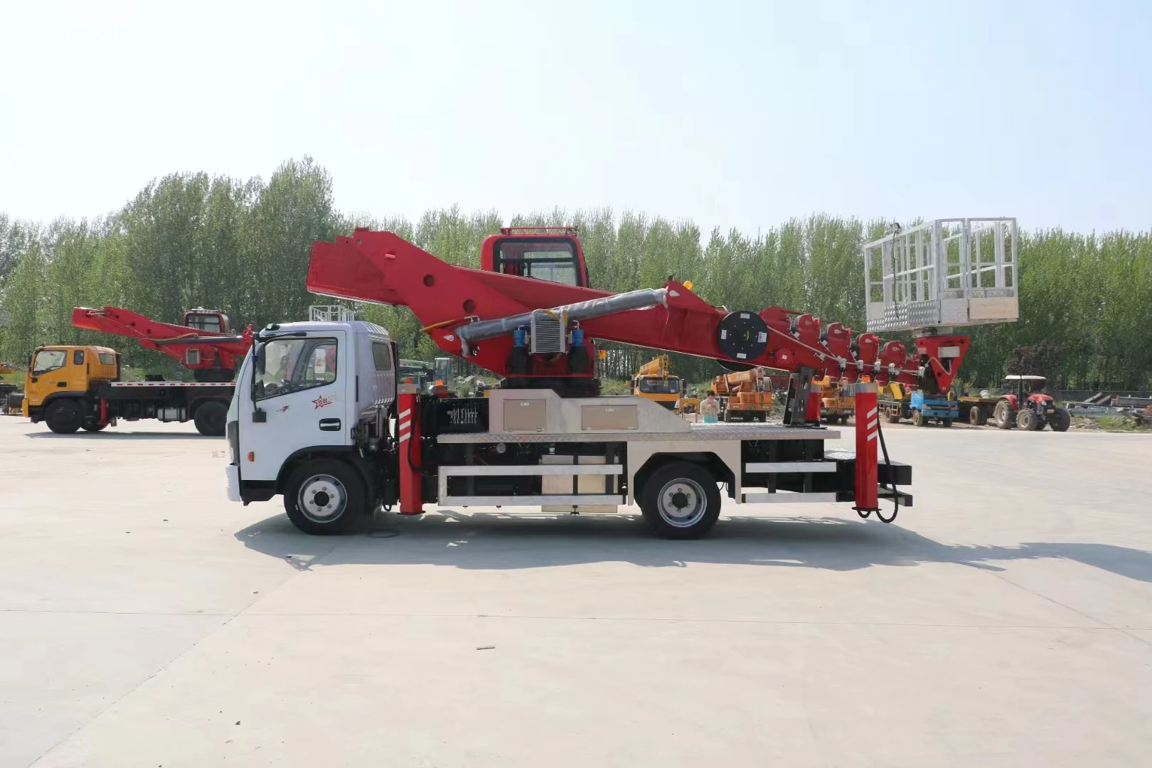 Truck Mounted Aerial Work Platform,Air Conditioner Platform High ...