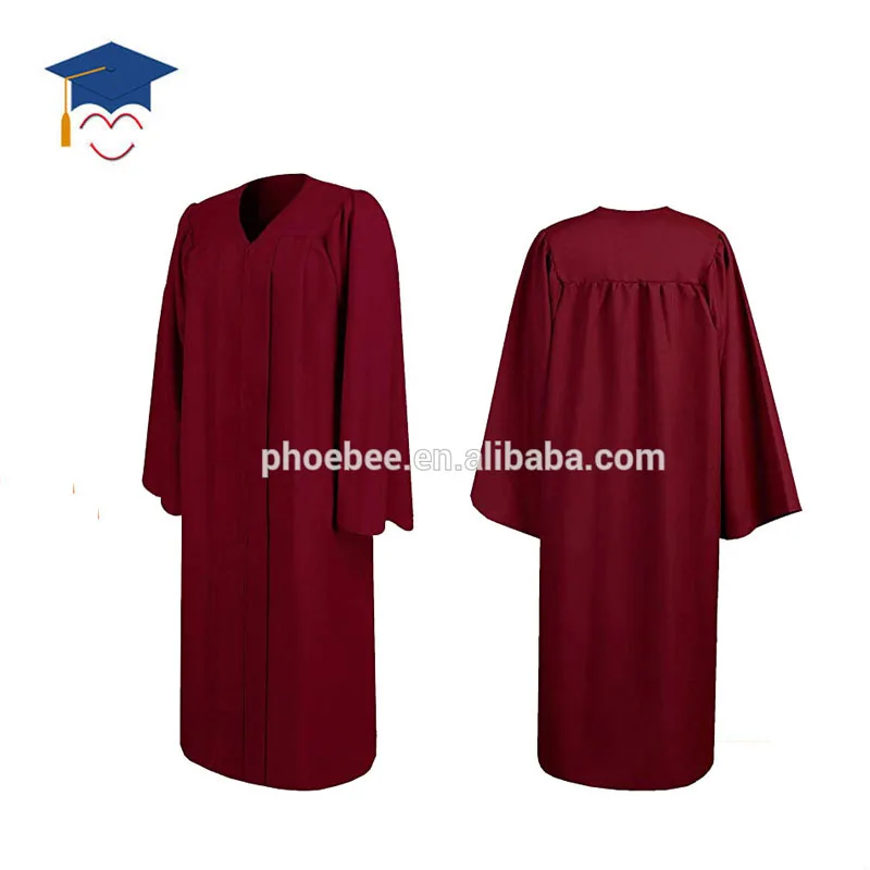 Hotsell Adult Maroon Matte Graduation Gown And Cap With Tassel