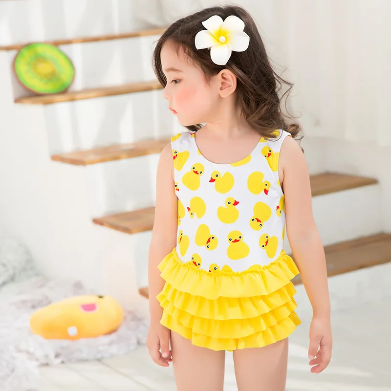 yellow baby swimsuit