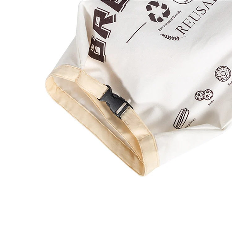 A648 Reusable Linen Food Storage Bread Bag For Loaf And Baguette Bakery