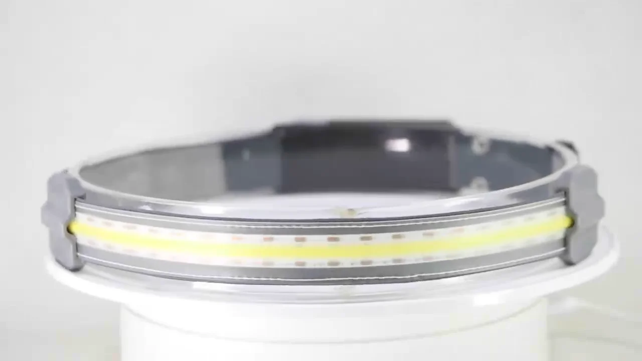 Usb Rechargeable Headband Headlamp Strip Led Broadbeam Cob Headlights
