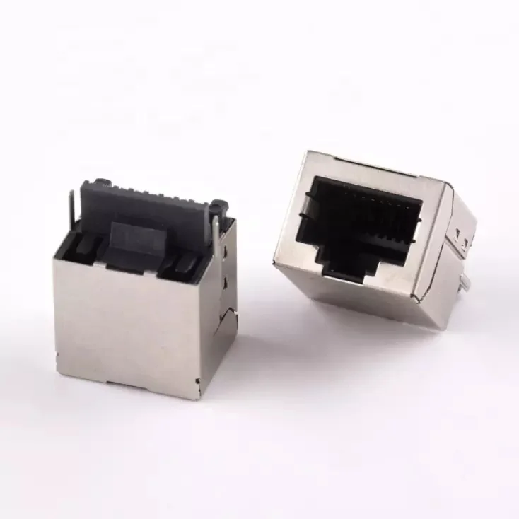 Rj45 Solder Network Socket Female 5224s 180 Degree Network Extension