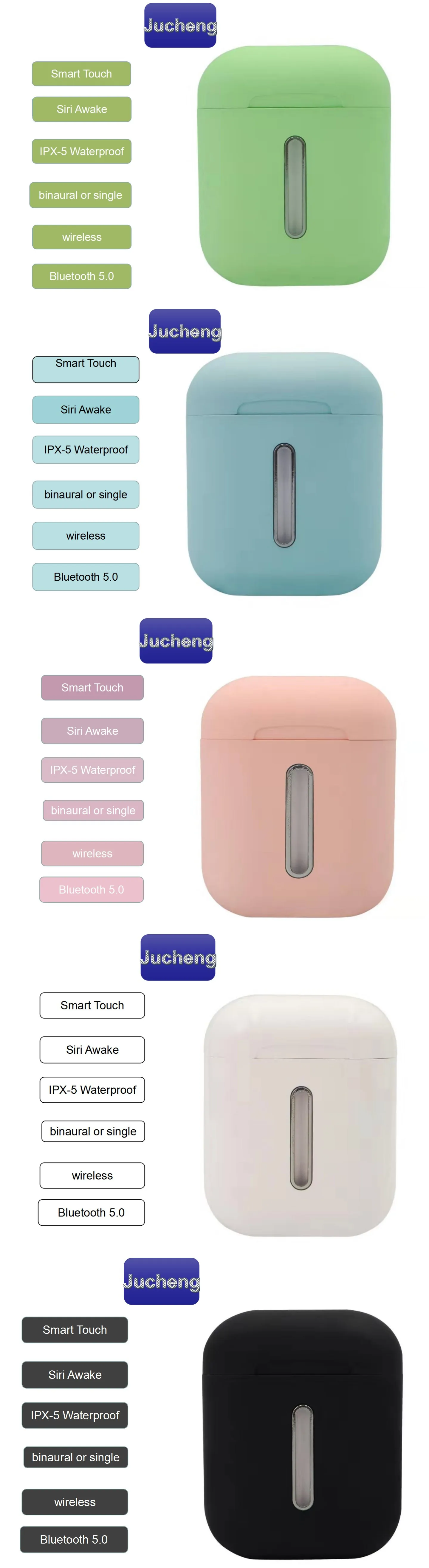 Twin wireless earphones BT 5.0 tws Q8l bluetooth earphones headphones i9s mini i7 bluetooth earbuds with charging box - ANKUX.COM