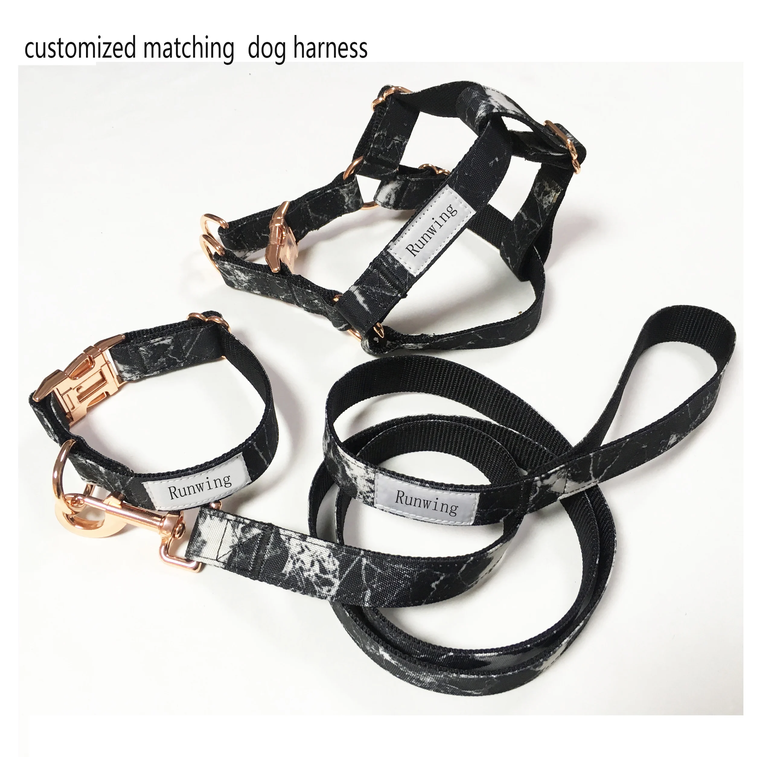 marble dog harness