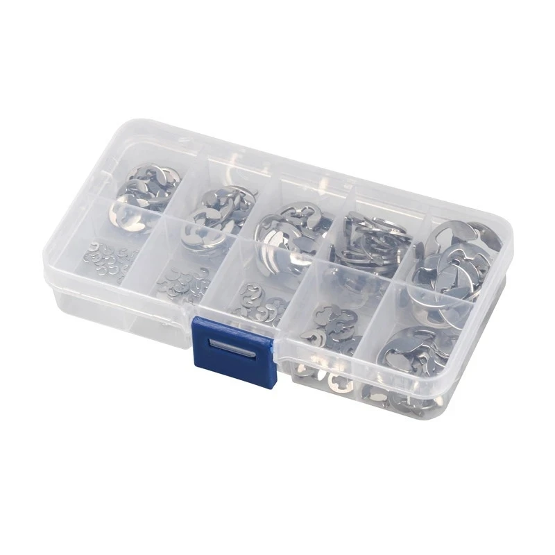 200PCS 304 stainless steel open retaining ring E-type circlip E-buckle ...