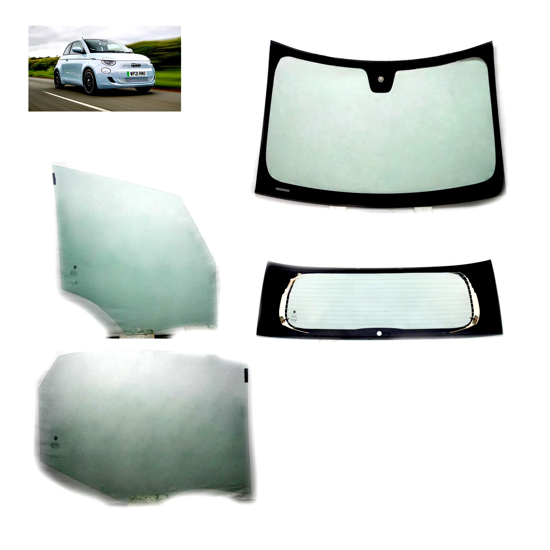 Fiat 500 Windshield Original Parts Oem Packaging Car Glass Wholesaler Buy Car Windshield car