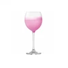 Hand blown 400ml clear stem wine taste glass blush for drinking