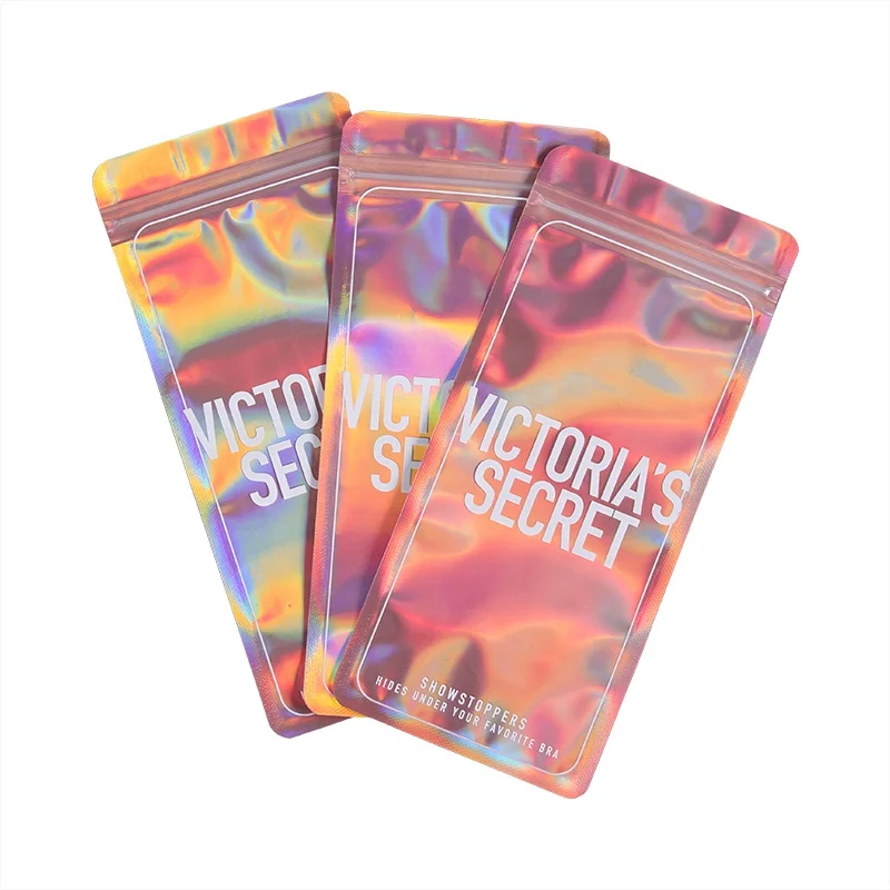 High Quality Lip Gloss Colorful Packaging Pouch With Zipper And Round