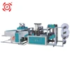 LF-C800 Automatic Double Layers Four Lines Plastic Nylon PE Cold Cutting and Bottom Sealing Carry Flat Bag Making Machine Price