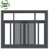 Clearview Furnishing tempered glass screen hurricane resistant office aluminum sliding window