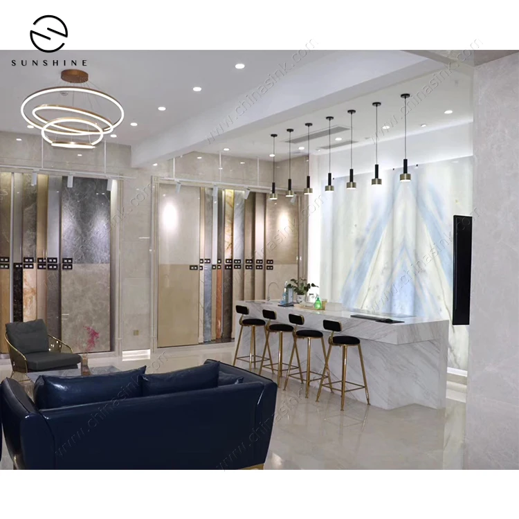Italian Luxury Calacatte Blue Light Transmission Marble Slabs for Sale