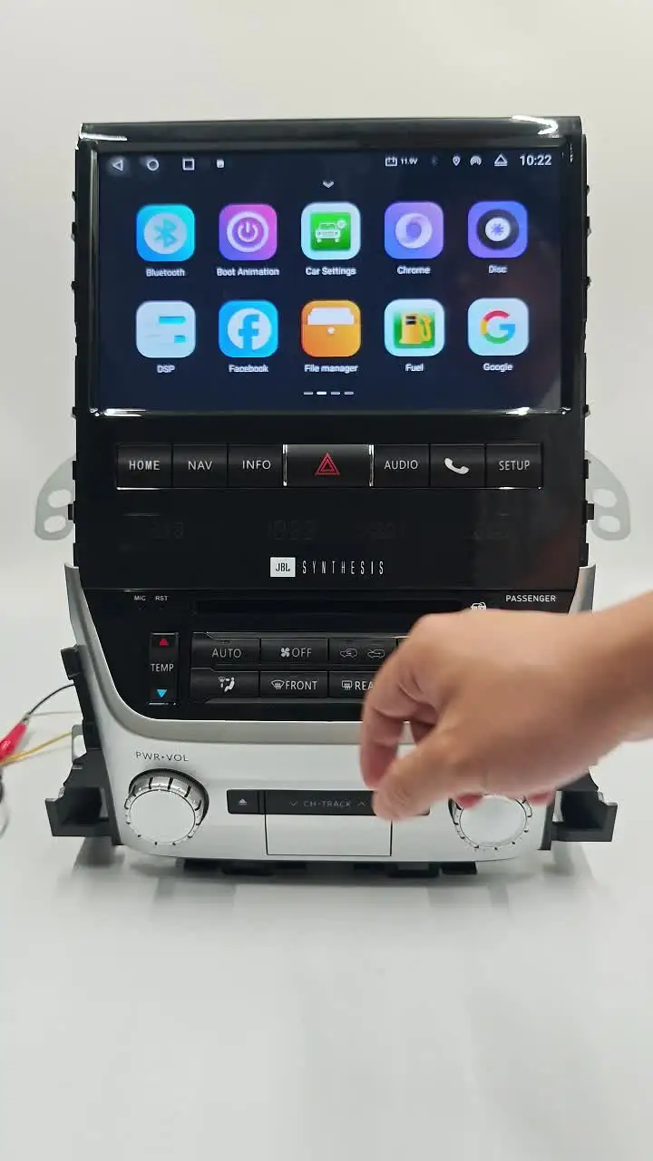 Navihua 10.4 Inch Touch Screen Car DVD Player for Toyota Land