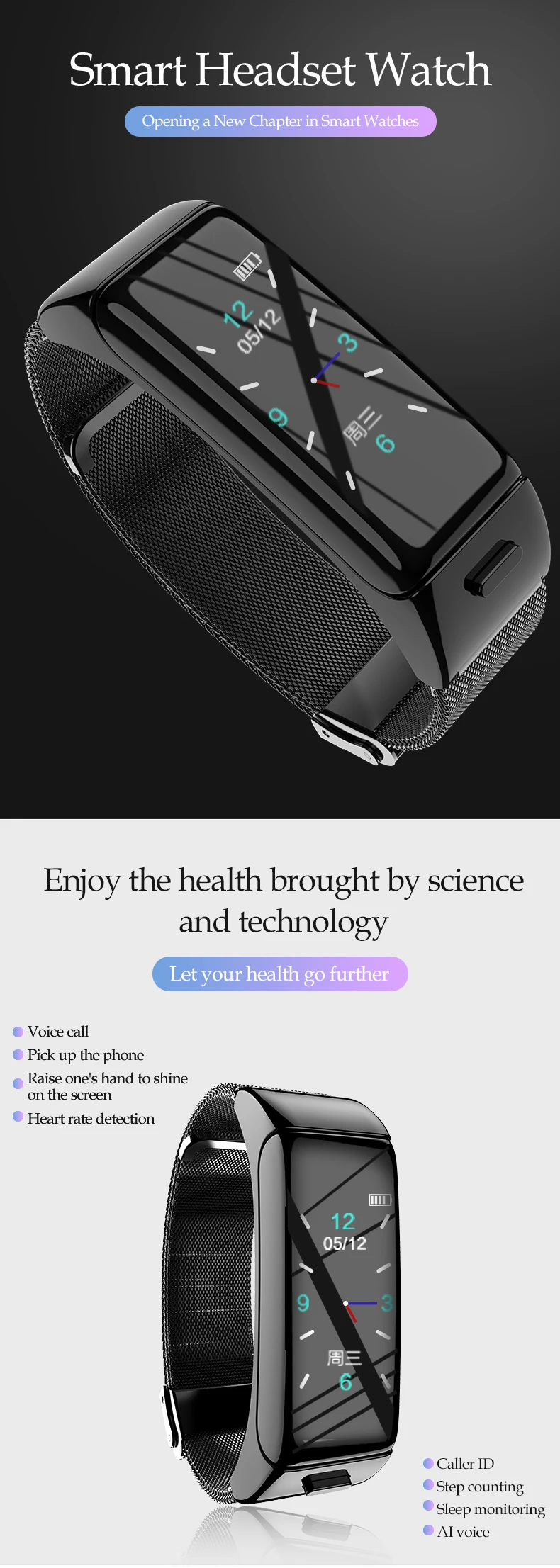 B6 Bluetooth Smart Bracelet
