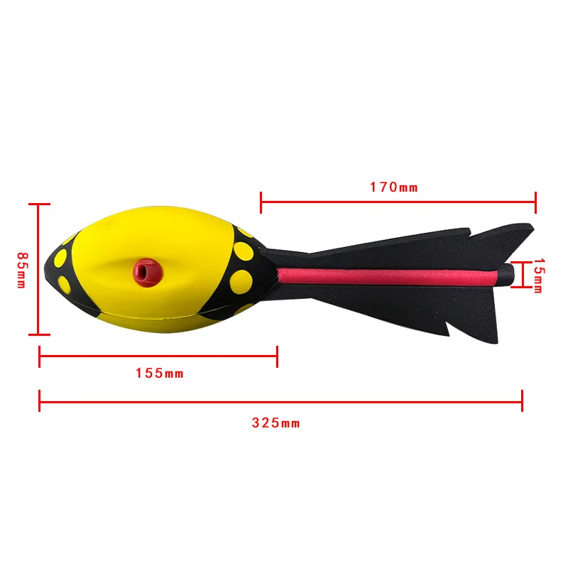 Spring Vortex Ball Custo logo Printing PU vortex Throwing Rocket Stress Ball Outdoor Sport ...