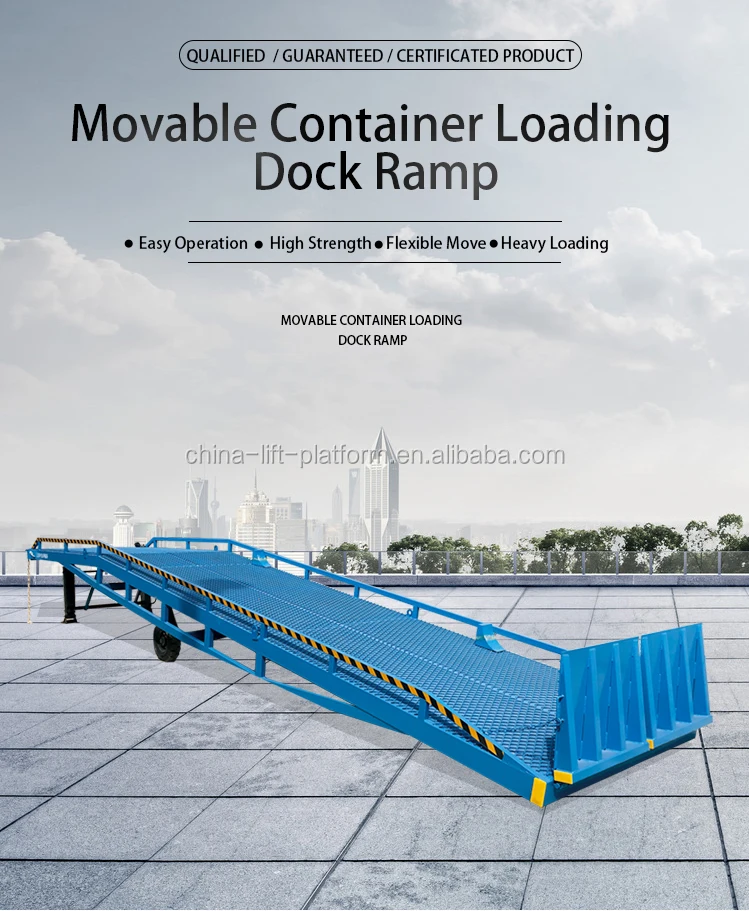 Forklift Loading Warehouse Mobile Ramp/container Loading Dock Ramp ...