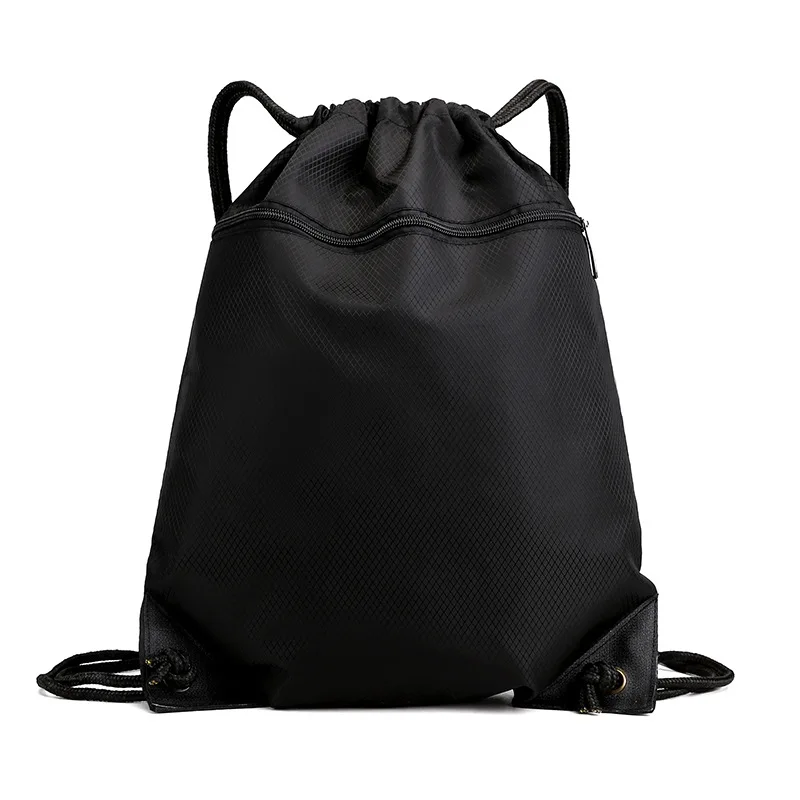 Simple Lightweight Drawstring Backpack with Polyester Lining Large ...