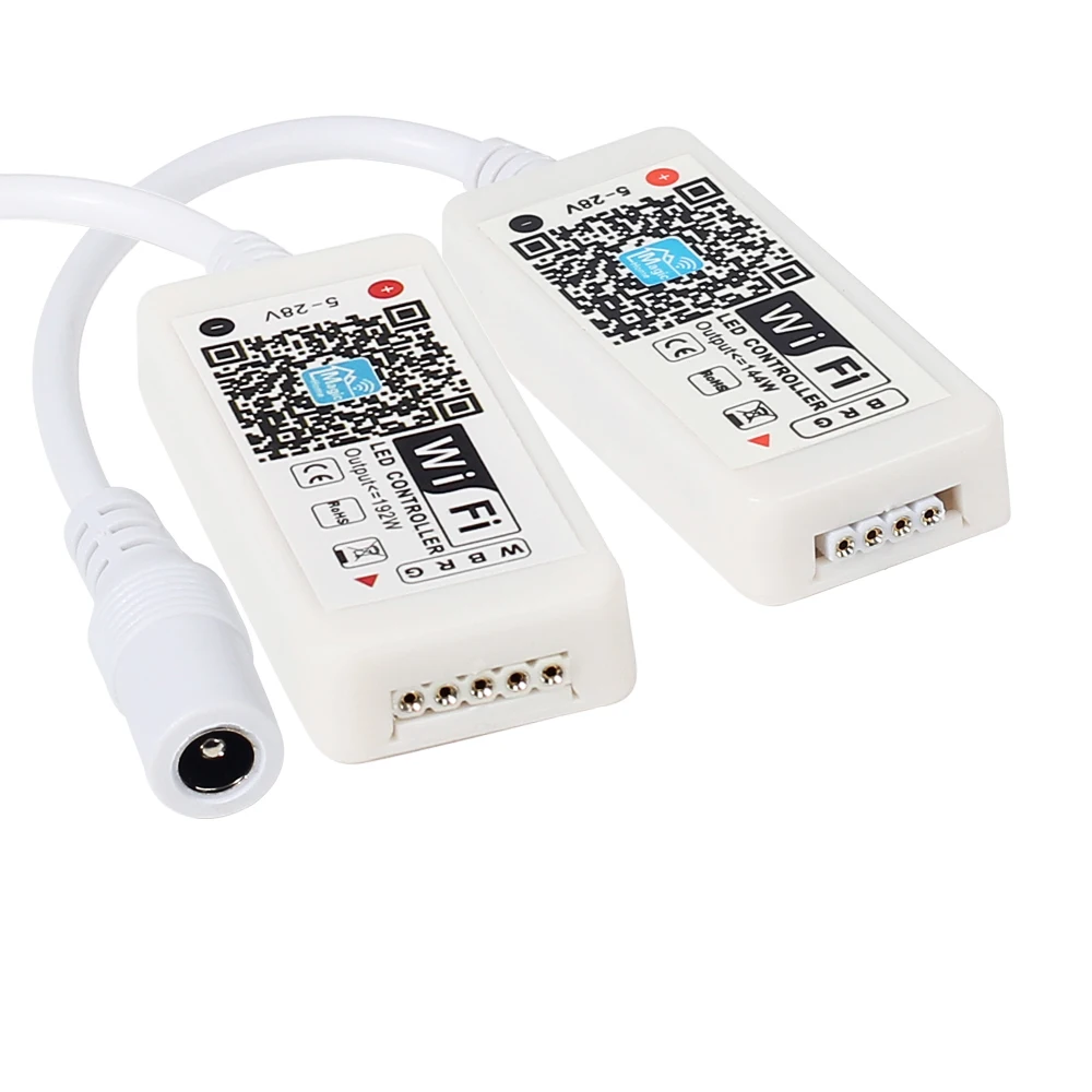 ws2812b sk6812 sp108e smart ir magic home voice control dmx rgb strip light led controller remote remoto wifi controller