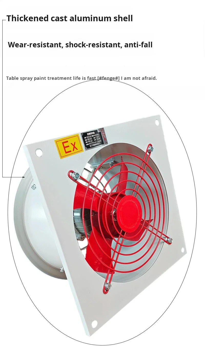 Axial Flow Exhaust Fan, Explosion-proof, 380V, Stainless - detail 12