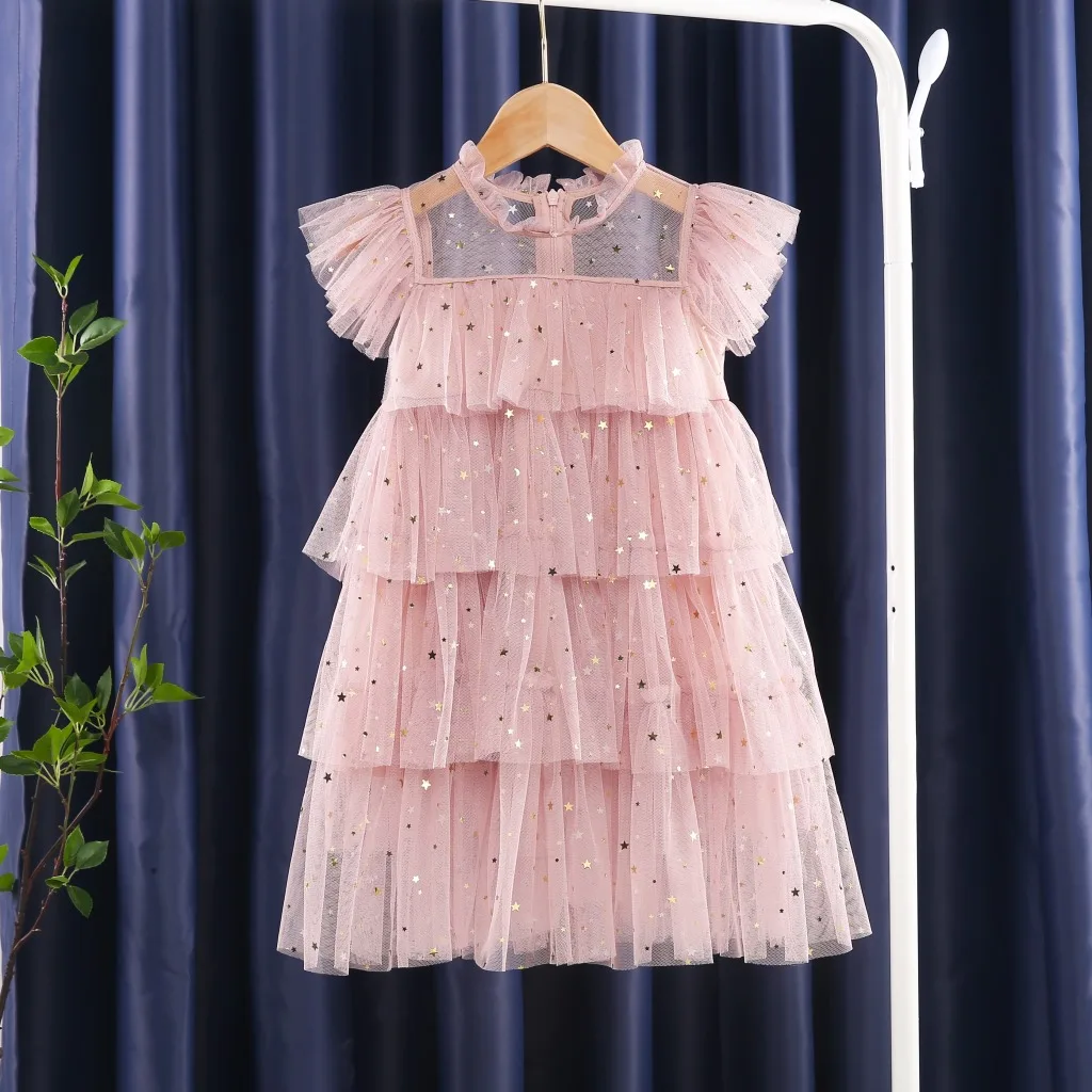 Wholesale Summer Girls Fluffy Lace Dress Kids Sleeve Toddler Baby Dress  Prom 2021 New Children Girls Pink Dresses Princess Kids From m.alibaba.com