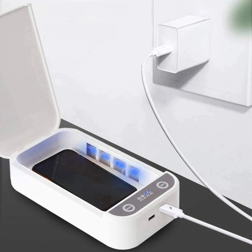 USB rechargeable Portable UV Sterilizer Box Mobile Phone Sanitizer Case UV disinfection box For Smart Cell Phone mask details