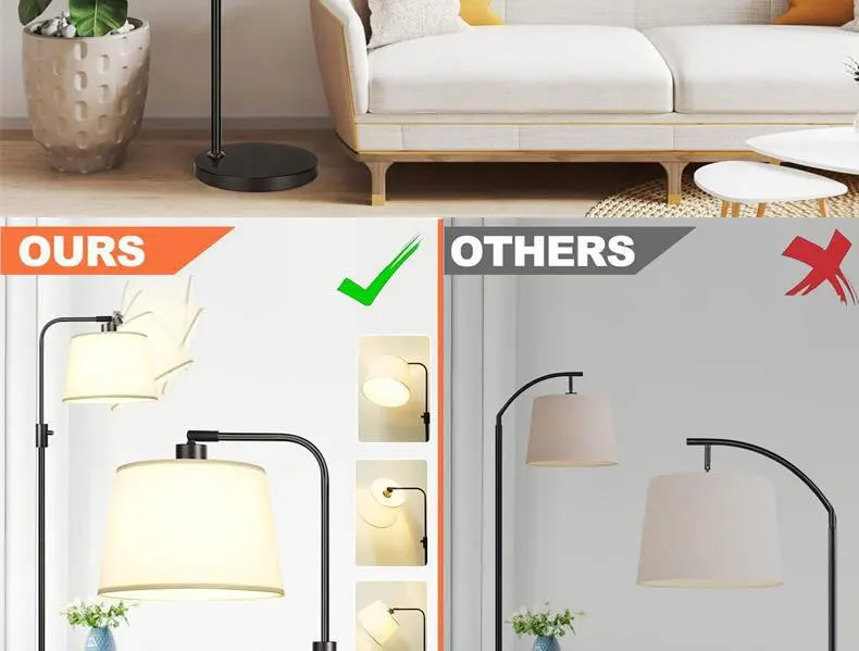 Modern Luxury Living Room Floor Iron Advanced Induction Sofa Corner Bedroom Bedside Table Integrated Night Fish Luring LampCE FCC