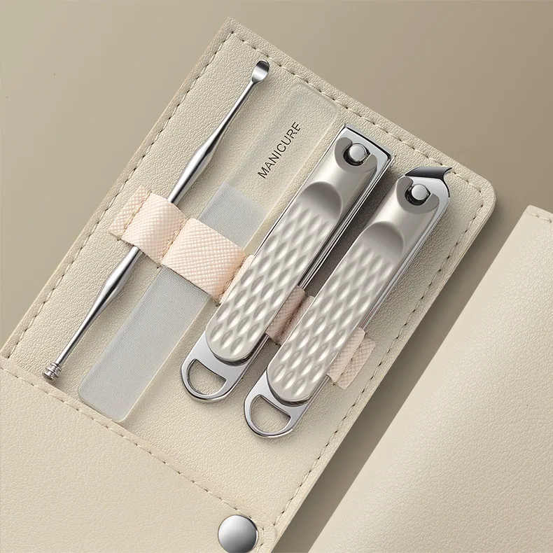product new original luxury manicure set beauty tool ear spoon set with manicure set-4