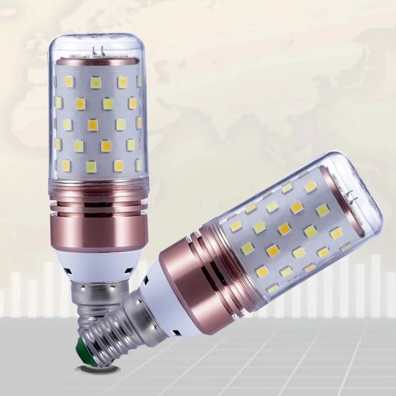 E27 E14 LED Light 12W 16W SMD2835 Crandle LED Corn Bulb