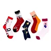 Bonypony Spring Autumn Cartoon New Arrivals Socks Crazy Love Couple Art Pattern Fashion Street Creative Women Socks