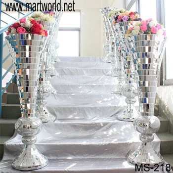 2020 Hot Sale Bling Mirror Glass Surface Alcohol Wedding Column