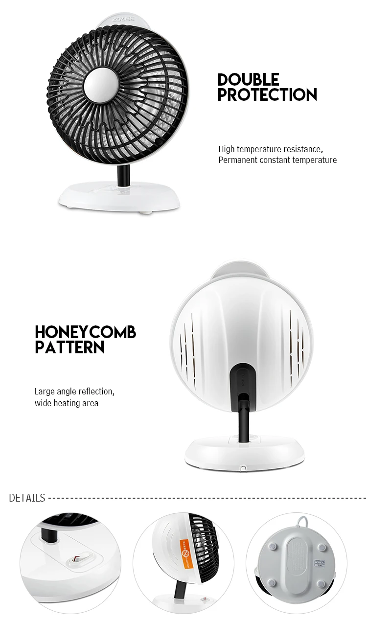 200W Heating Electric Room Portable 220V Mini Electric Desk Fan Heater