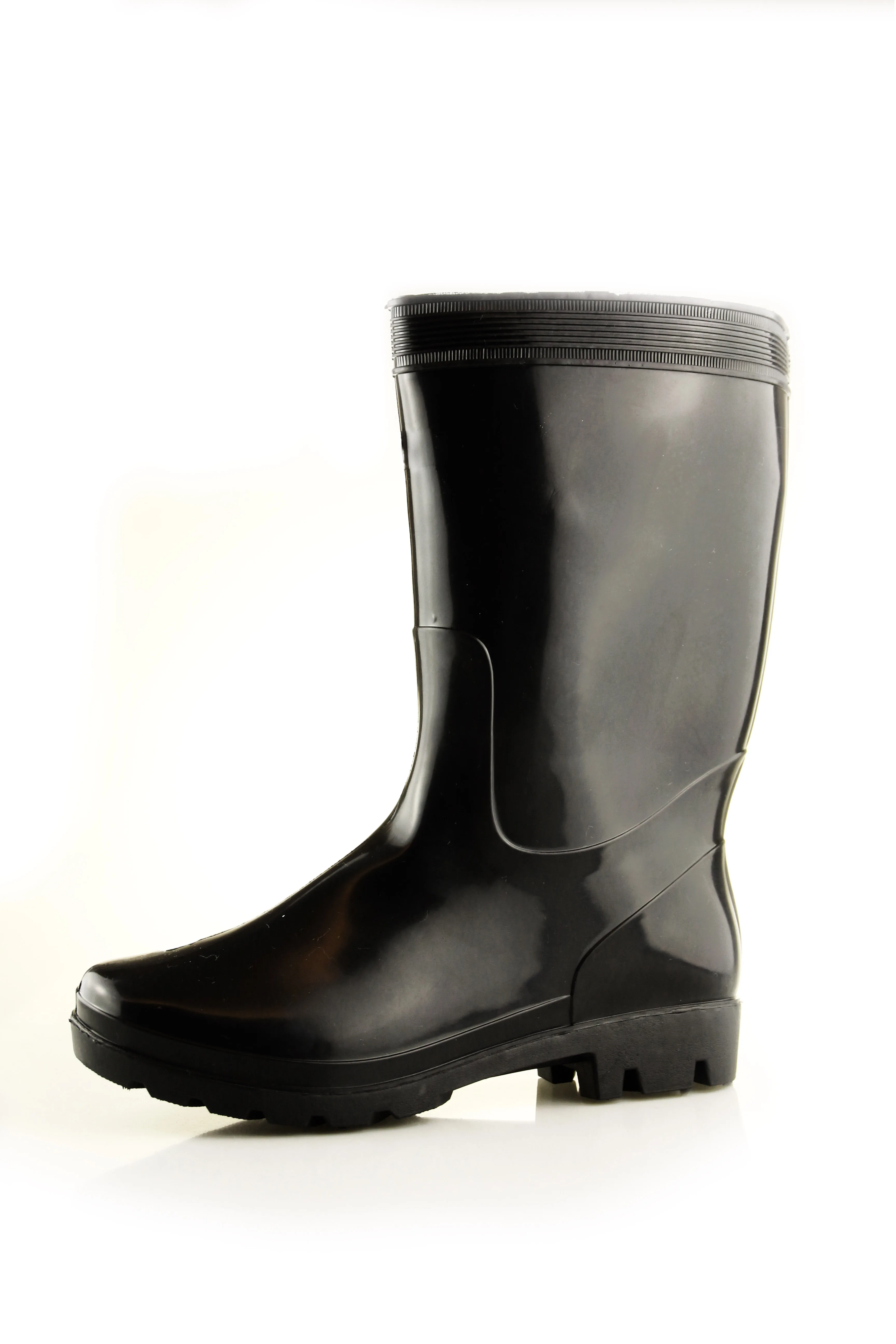 Cheap Waterproof Gumboots Shiny Black Bog Rain Boots Garden Pvc Boots ...