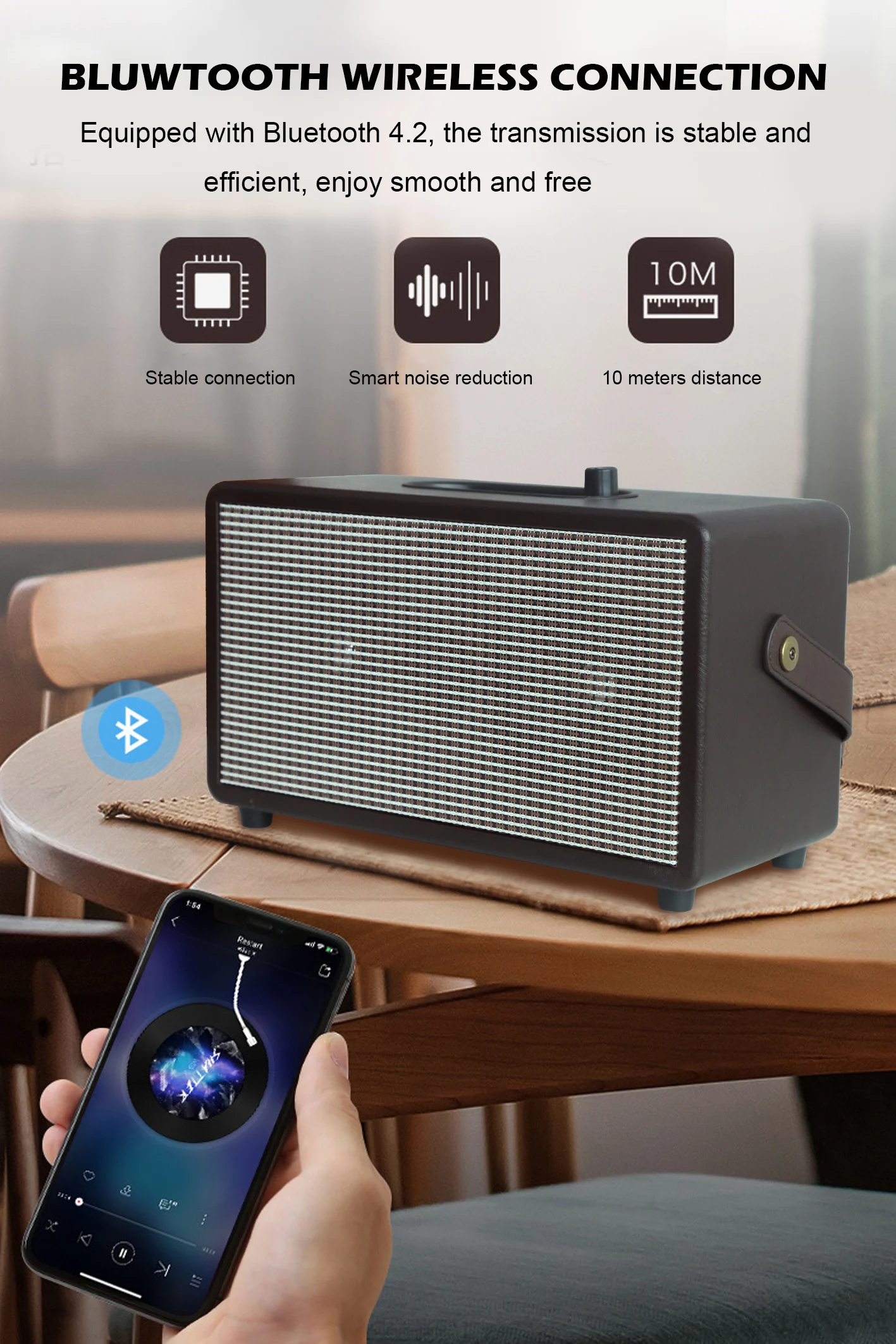 High power portable trolley wireless bluetooth speaker - ANKUX.COM