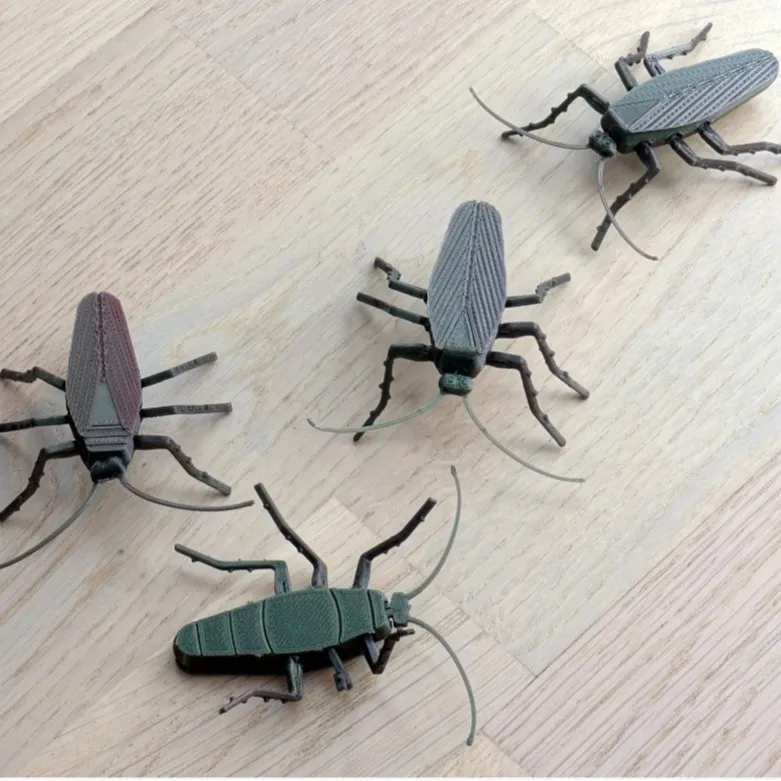 3D Printed Assembly Realistic Cockroach Insect Prop Funny Prank ...