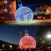 Color Polyfoam Christmas String Ceramic Decoration White Crochet Lace Ball Fairy Led Battery Light