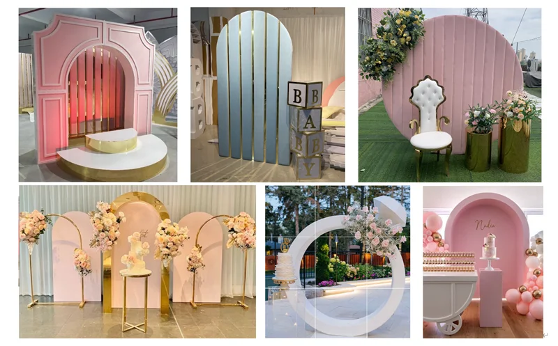 Stainless Steel Round White Background Wedding Hall Decoration - Buy White  Background,White Background Wedding Hall Decoration,Round White Background  Wedding Hall Decoration Product on 