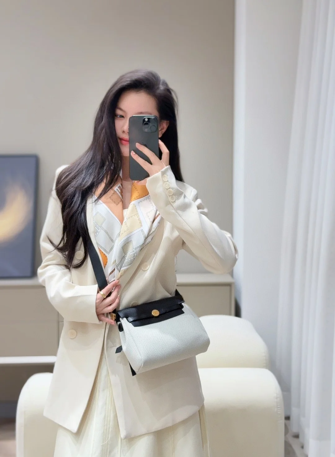 Miniherbag2025 moda kadın Crossbody omuzdan askili çanta yönlü Mini tuval ZIP kapatma tek kayış Polyester astar