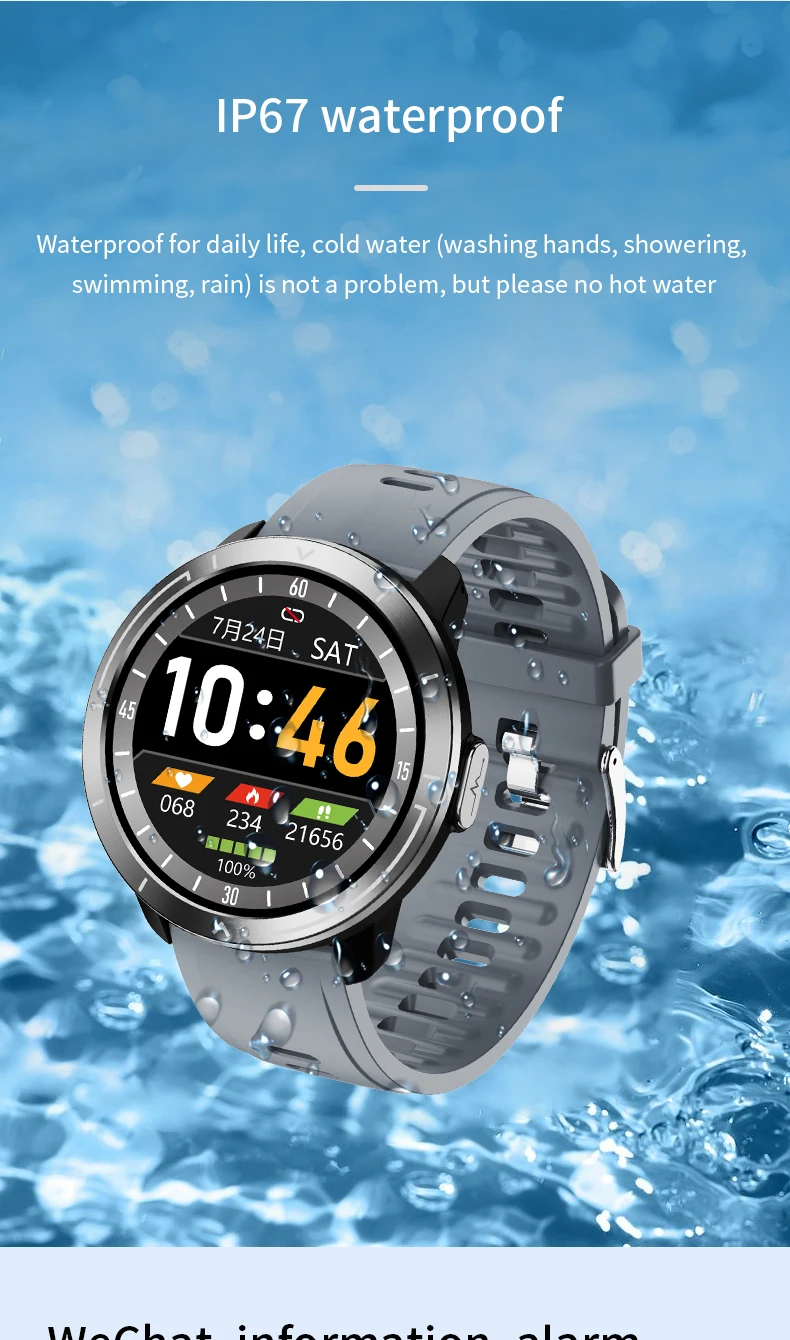 M18 Plus Smart Watch 2021 Body Temperature Smartwatch ECG PPG Accurate