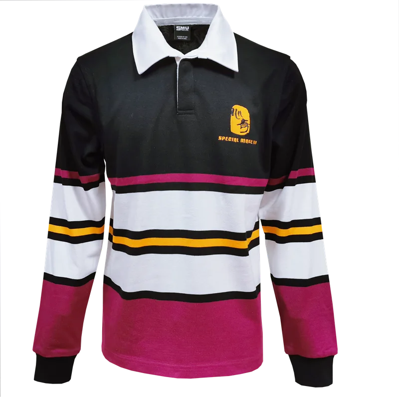 Year 2021 Stripe Knitted Rugby Jersey Front