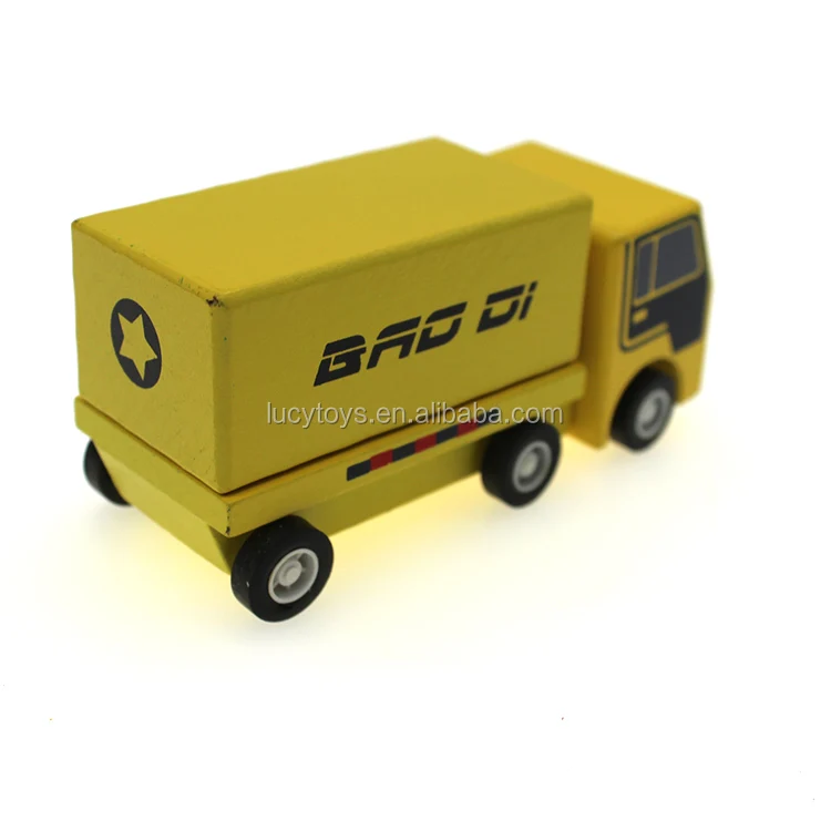 2023 Newest Cool Small Wooden Container Truck Toy Car For Kids Buy Wooden Truck Toys,Wooden