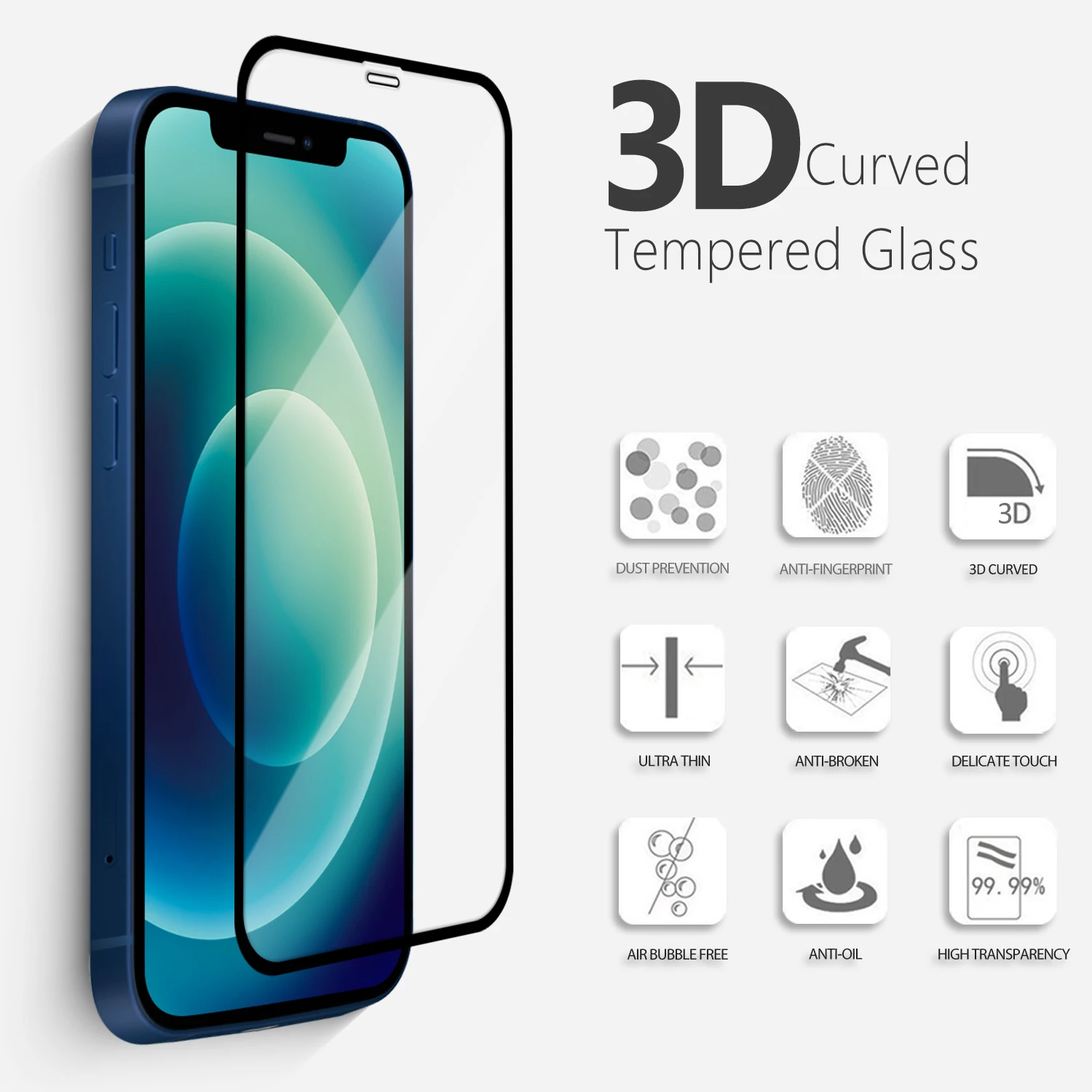 9h Tempered Glass Protector For Iphone 12 X Xr Xs 11 Pro Max Screen Protector Tempered Glass 3d Screen Protector Tempered Glass Buy Screen Protector Tempered Glass For Iphone 11 Tempered Glass For Iphone