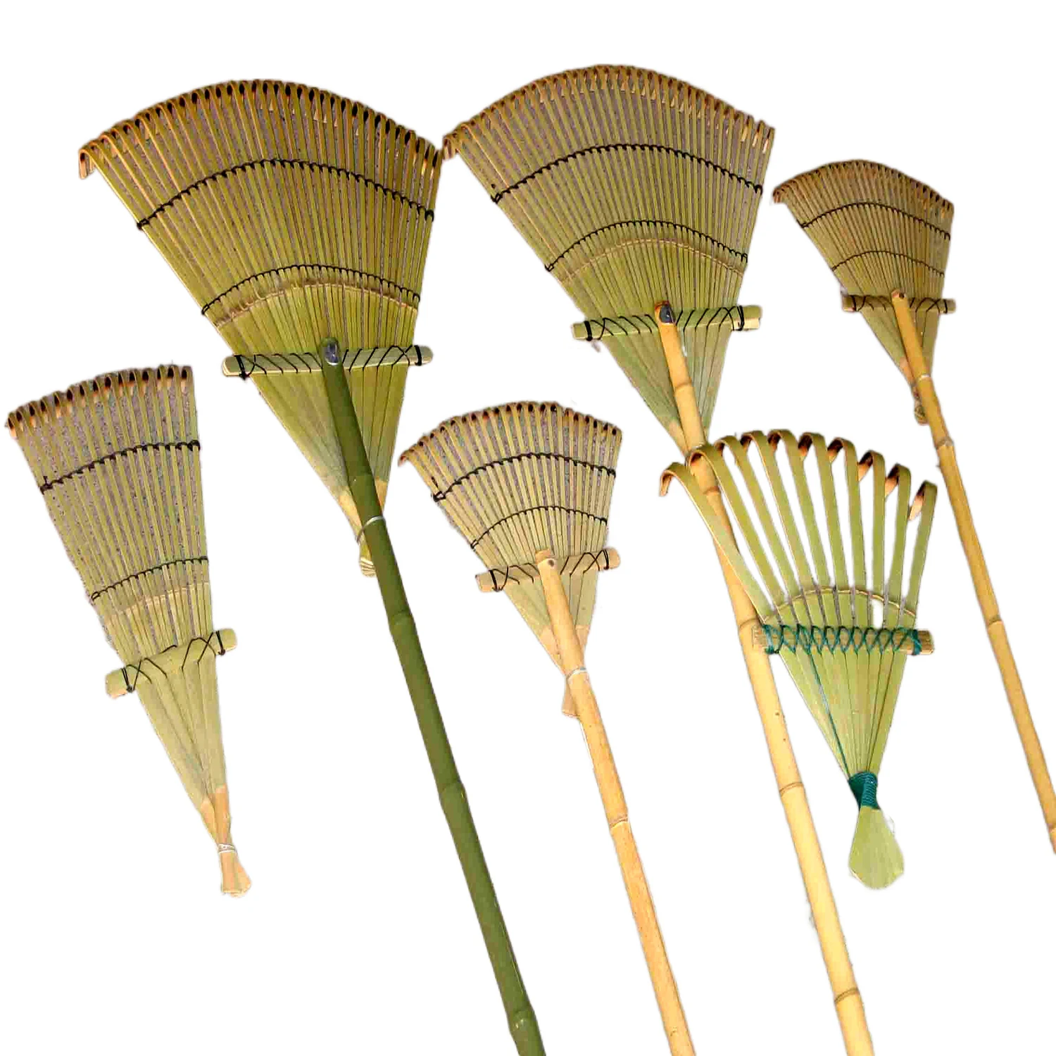 NATURAL BAMBOO LEAF RAKE for GARDEN - Custom Made ZHENYE