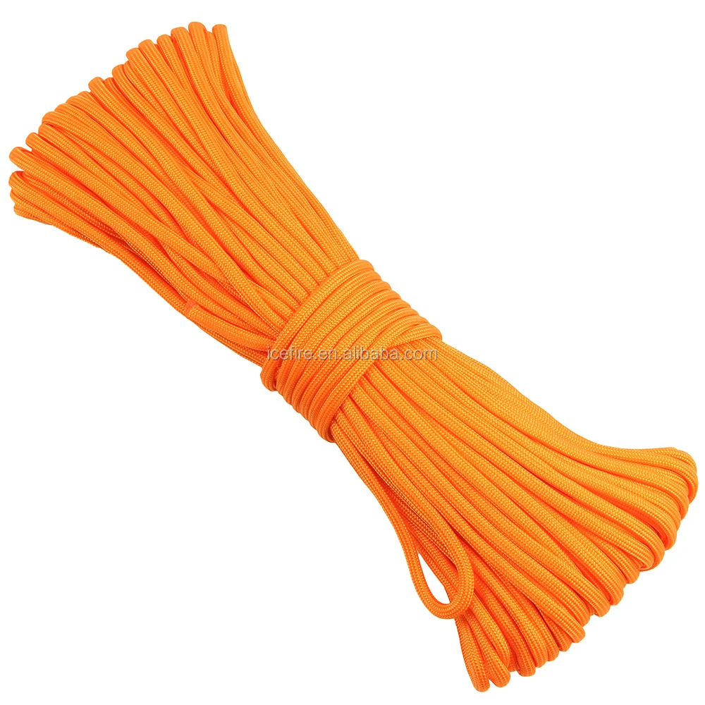 4mm 7 Strands 550 Nylon Paracord Parachute Cord 100ft 31meter Survival