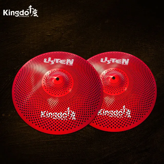 Red 16" Low Volume Crash Silent Cymbals For Drums Buy Low Volumen