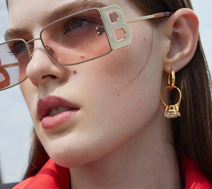 Metal B letter small super high quality new design metal sunglasses sun glasses women men