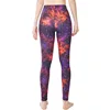 Fashion sublimation print yoga leggings spandex space dye pants for Women